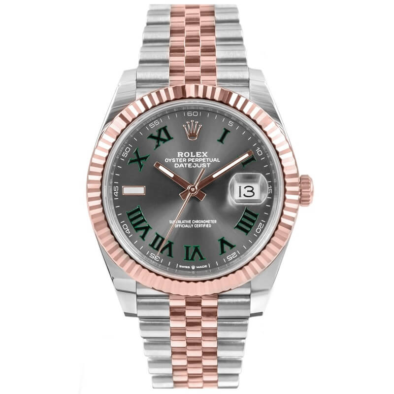 rolex datejust wimbledon 41 super clone watch