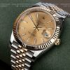 rolex datejust champagne swiss replica watches