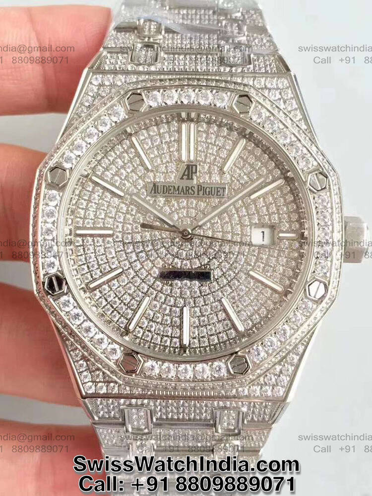 7 audemars piguet full iced out watch 1